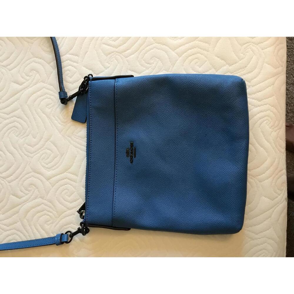 Coach Blue Crossbody Leather Handbag